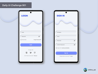 Daily UI 001 | Sign Up app dailyui design ui