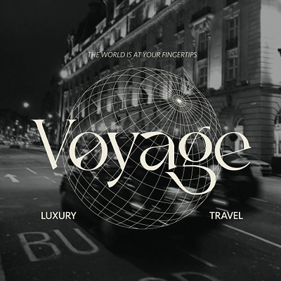 Voyage Luxury Travel branding design graphic design illustration logo typography vector