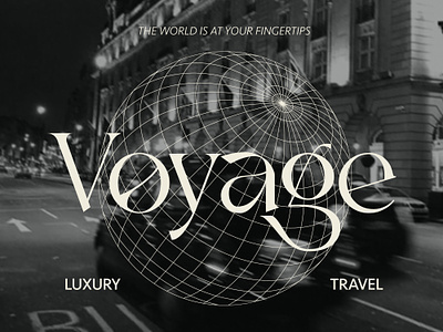 Voyage Luxury Travel branding design graphic design illustration logo typography vector