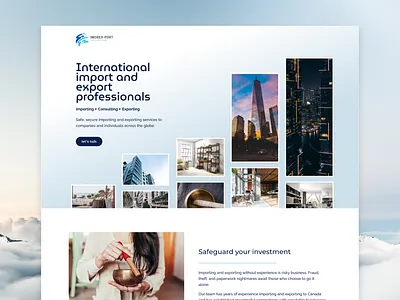 Website for Imorex-Port International branding business commerce ecommerce elementor export graphic design import shipping trade transportation web design wordpress worldwide