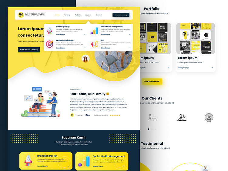 Digital Agency Web Design By Muhamad Farhan On Dribbble