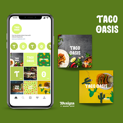 Taco Oasis app branding content creator design graphic design illustration logo social media social media content social media manager typography ui ux vector