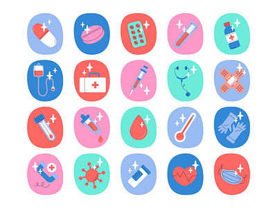 Medical elements design graphic design illustration vector