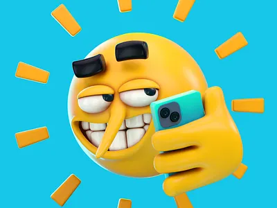 SOL 3d c4d celphone character illustration octane render sol sun
