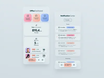 Smart Home app android app design eco ecology energy saving figma graphic design icons ios light minimal mobile pastel screen smart home sustainability typography ui ux