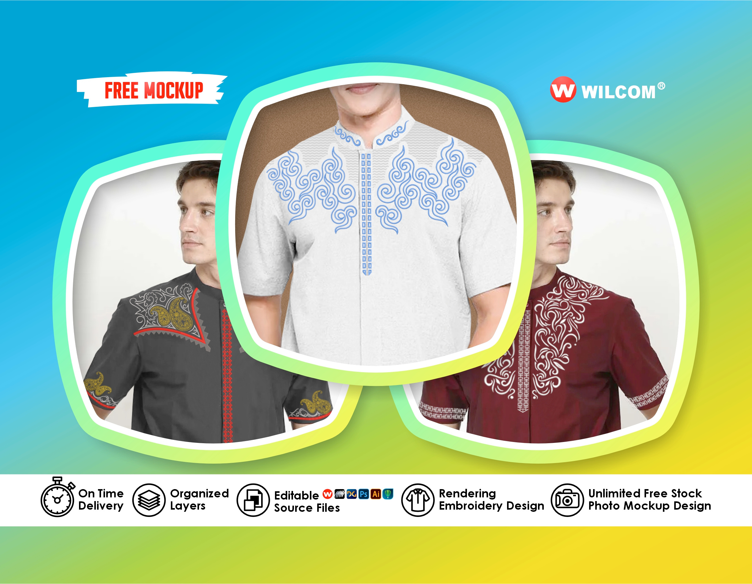 Men's Muslim Clothing Design concept design design embroidery design fashion design graphic design illustration techpack design vector