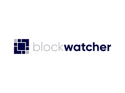 blockwatcher logo design block box box logo brand identity branding cloud creative logo design design logo logo design logo designer logo mark minimal minimalist modern simple technology wathcer