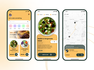 Food Delivery app concept app design design food delivery ui uiux ux
