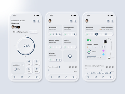 Smart Home app concept app design smart home ui uiux ux