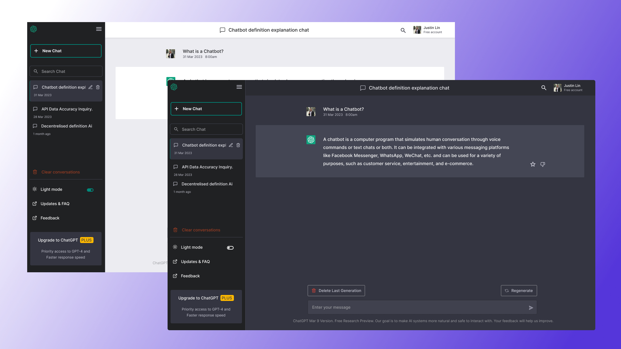 ChatGPT - Interface Redesign chatgpt redesign ui