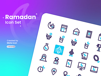 Ramadan Icons branding design flat graphic design icon icon design icon designer icon pack icon set icons illustration logo simple ui