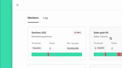 Payments Observability data product design ui ux