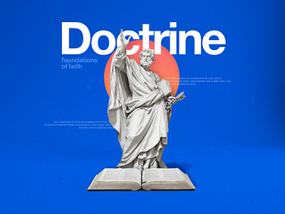 Doctrine bible christianity church church fathers church history design doctrine faith foundations graphic design proclaim promedia scripture series sermon statue students theology youth