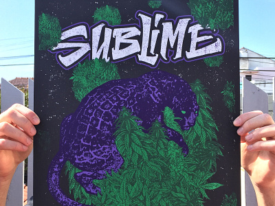 Print Sublime bigcartel gigposter graphic design illustration lettering logo merch poster print smoke sublime type typography