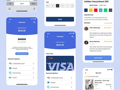 Fashion-Ecommerce App UI Design app design ecommerce ui ux