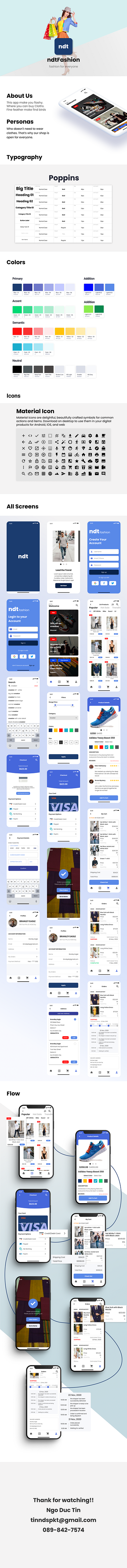 Fashion-Ecommerce App UI Design app design ecommerce ui ux