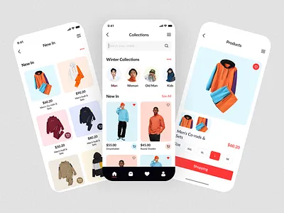 Clothing Mobile App app design mobile app shafayed rana ui ui designer uiux designer ux ux designer website