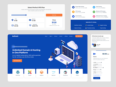 Kohost-Web Hosting Service cloud hosting dedicated server hosting landing hosting template themetags vps hosting web hosting