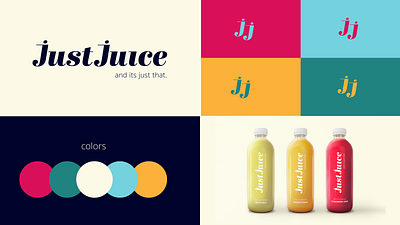 Just Juice Branding branding design drawing graphic design illustration logo photoshop vector