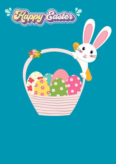 Happy Easter 3d animation branding graphic design illustration logo