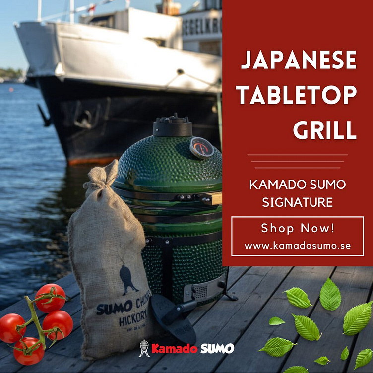 Best Japanese Tabletop Grill www.kamadosumo.se by Kamado Sumo on Dribbble