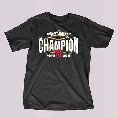 Roman Reigns Wrestlemania Goes Hollywood 39 Champion Shirt