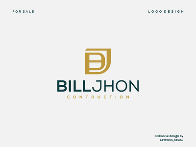 BILLJHON CONTRUCTION 3d animation branding corporate design graphic design grid illustration initial initial logo logo monogram motion graphics ui