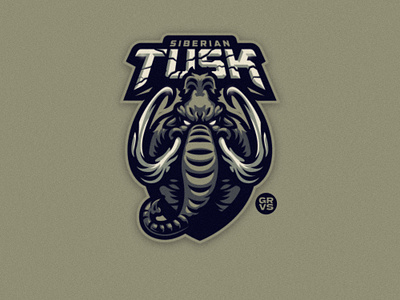 Siberian Tusk branding design elephant esport gaming graphic graphic design illustration logo mammoth mascot sport