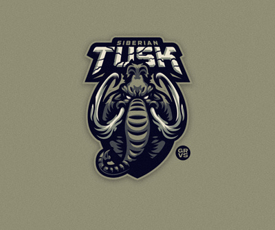 Siberian Tusk branding design elephant esport gaming graphic graphic design illustration logo mammoth mascot sport