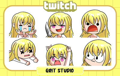 Cute Twitch Emotes cartoon cute emotes kawaii twitch emotes