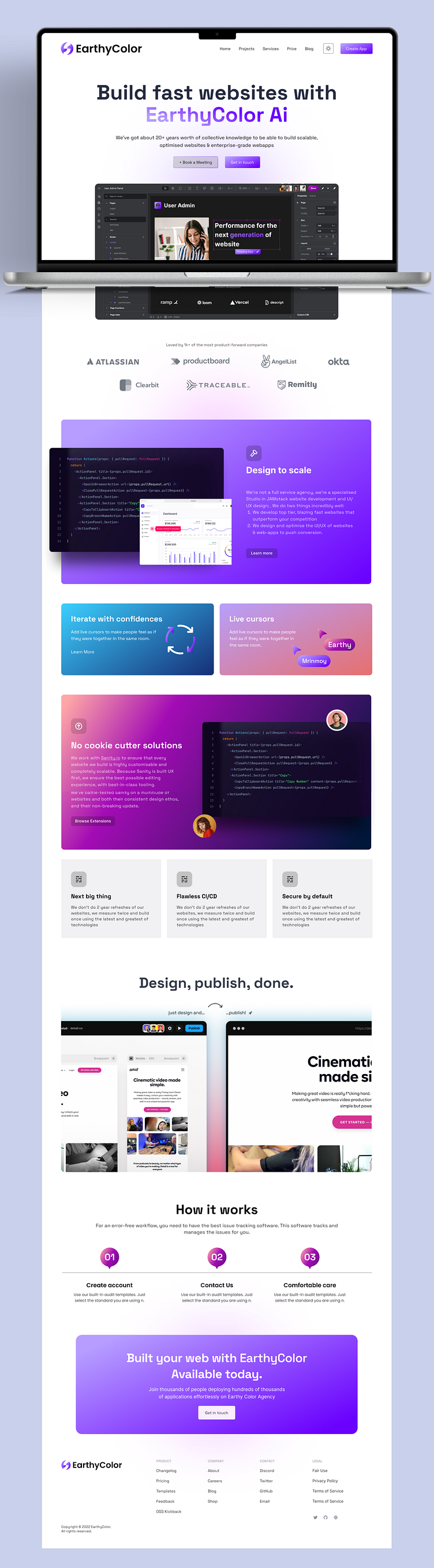 Artificial intelligence - Ai: Landing Page / Home Page UI by Mrinmoy ...