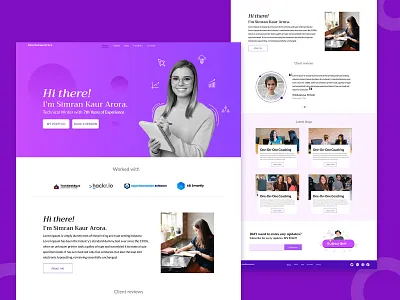 Author Website UI Template_UI/UX Design author ui template blogger website design creative ui free ui template landing page ui ui design concept uiux user experience user interface web design website ui design writter ui page design writter website design