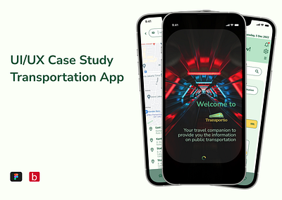 Transportio - Public Transportation Mobile App design logo mobile apps design ui ux