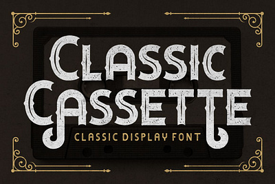 Free Classic Display Font - Classic Cassette playful font