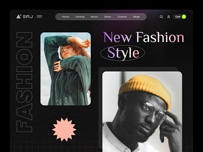 Fashion website design design graphic design mockup ui ux web website