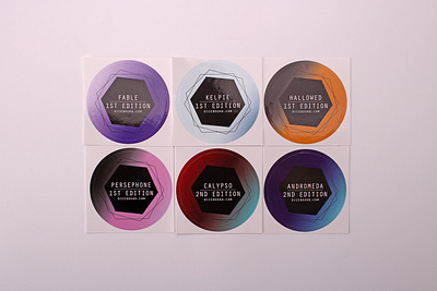dicebound custom paper stickers vancouver branding customstickers design labels sticker