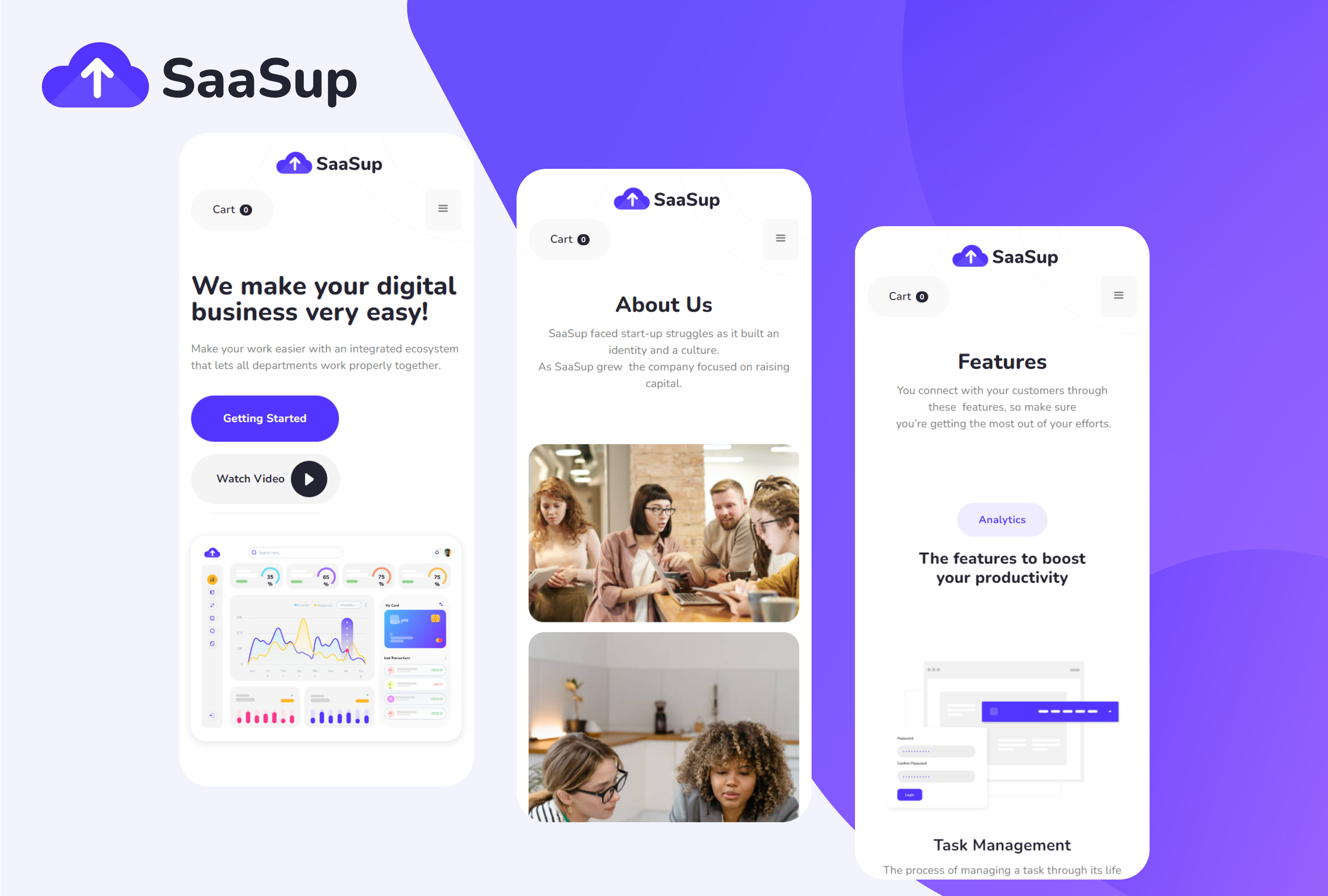 Premium SaaS Webflow Website Template Design By VictorFlow On Dribbble