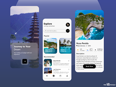 Travel Application Design app branding design graphic design latest logo travel travel app trending ui uiux ux