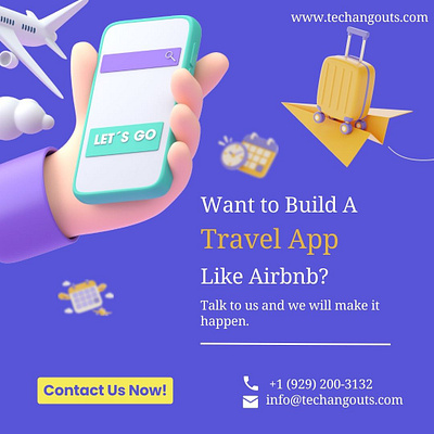 Want to Build A Travel App Like Airbnb? android app app development graphic design ios mobile app ui