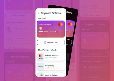 Pay via Card UI 100daysuichallenge app cardpayment design gradient paymentscreen ui