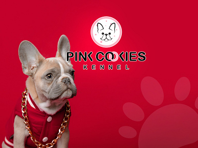 Logo Design for Pink Cookies 2d 2d art 2dlogo brand branding creative design digital digital art dogs dogs logo graphic design icon identity branding illustration logo modern pet pets vector