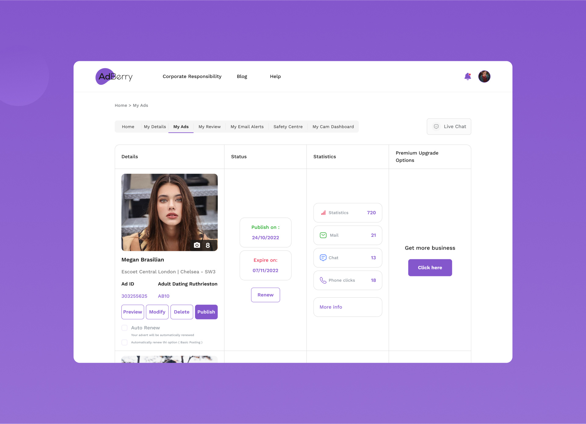 Adberry web App UI/UX Design by Bhumi on Dribbble