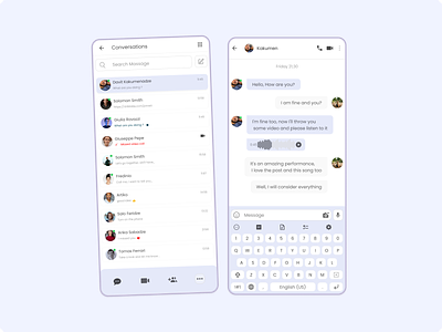 Messenger app app chat design messenger sms ui ux
