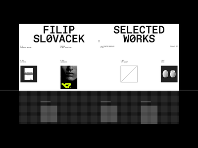 Folio C.23 v.01 animation design gallery graphic design grid minimal monospace portfolio projects scan showcase typography ui ux website wireframe works