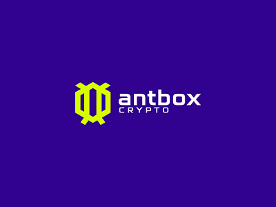 AntBox crypto ant bit blockchain box branding clever crypto design iconic logo logodesign minimalist minimalistic tech