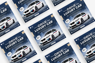 Luxury Car Social Media Post apparel branding design graphic design illustration smm social media post typography vector