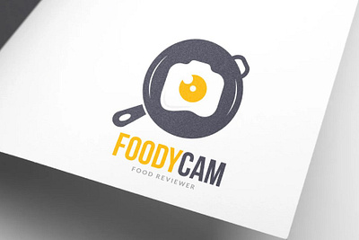 Food Reviewer Food Blogger Camera - Food Show Logo cafe food lover vlogger