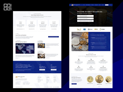 Direct Bullion USA Website Design branding design graphic design illustration logo ui ux web design web development wordpress