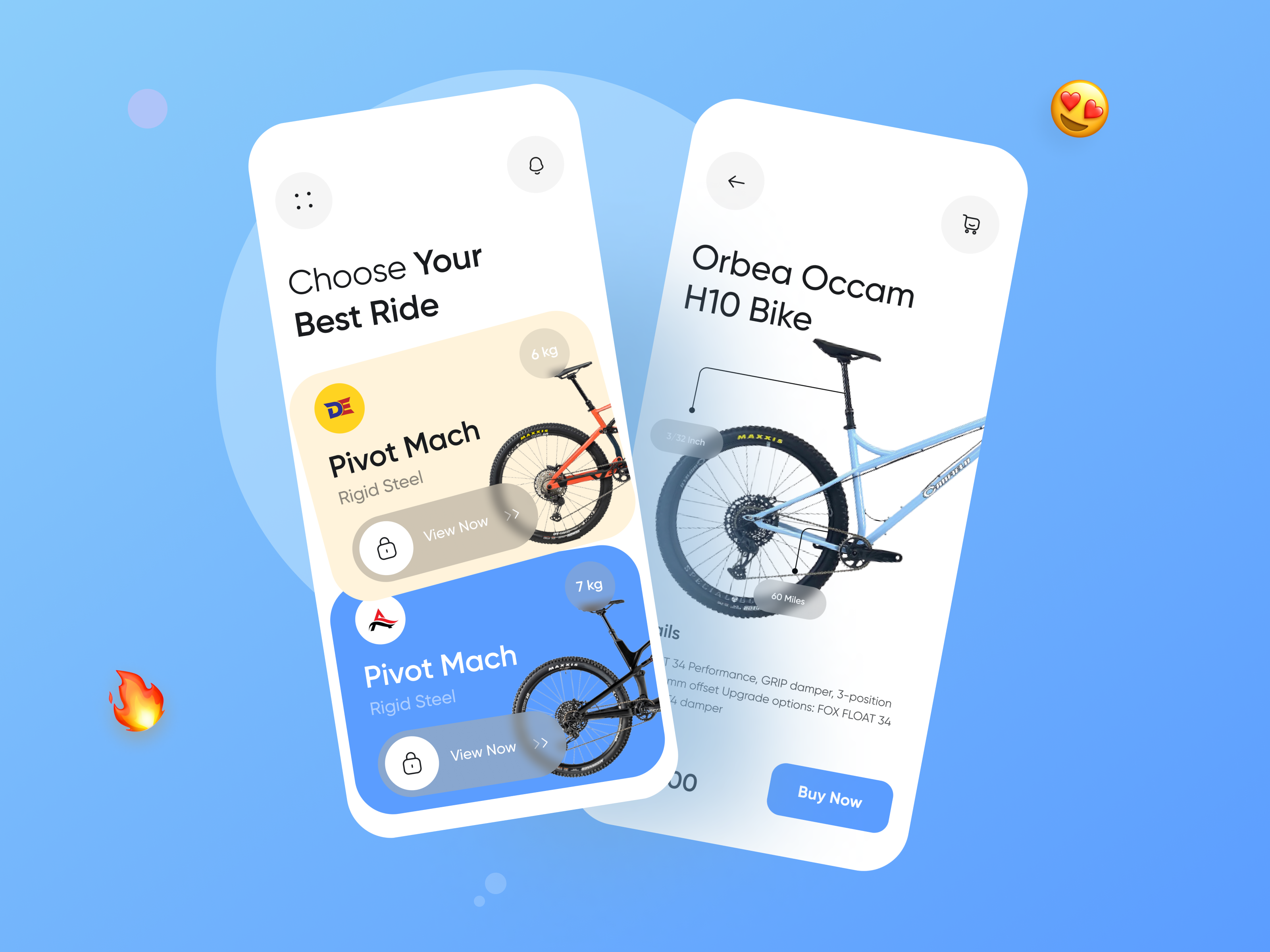 Bike Selling App Design app design bike bike selling app bike shop cycle ecommerce mobile mobile app