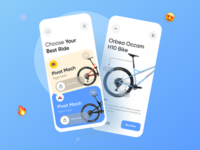 Bike Selling App Design app design bike bike selling app bike shop cycle ecommerce mobile mobile app